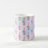bunter Notenschlüssel   Kaffeetasse コーヒーマグカップ (中央)
