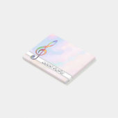 bunter Notenschlüssel Post-it Klebezettel ポストイット (アングル)