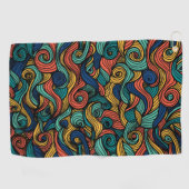 Bunters Wollmuster Paisley ゴルフタオル (横)