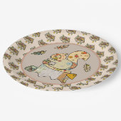 Buntes Eichhörnchen Pappteller ペーパープレート (アングル)