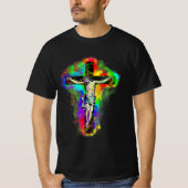 Buntes Jesus Kreuz Tシャツ (正面)