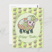 buntes Lämmchen postkarte ポストカード (正面/裏面)