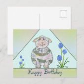 Buntes Schaf Postkarte ポストカード (正面/裏面)