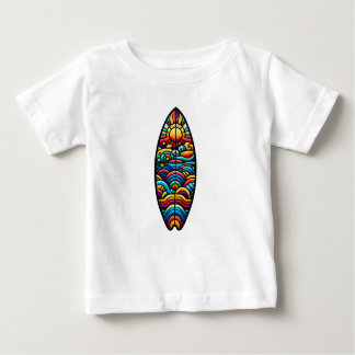 Buntes Surfbrett ベビーTシャツ