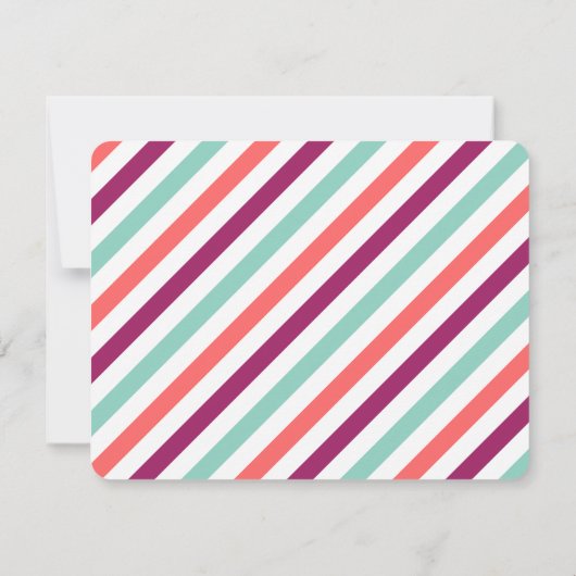 Bunting モダン Monogram Flatノートカード ノートカード (裏面)