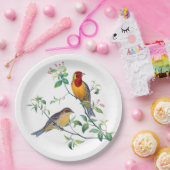 Bunting Birds on Branches ペーパープレート (パーティー)