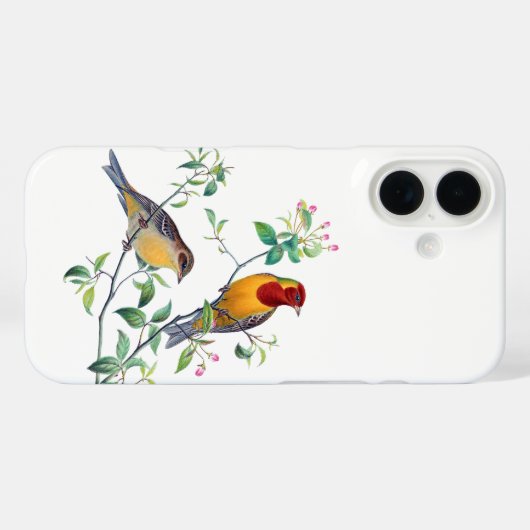 Bunting Birds on Branches Case-Mate iPhoneケース (裏面 (横))
