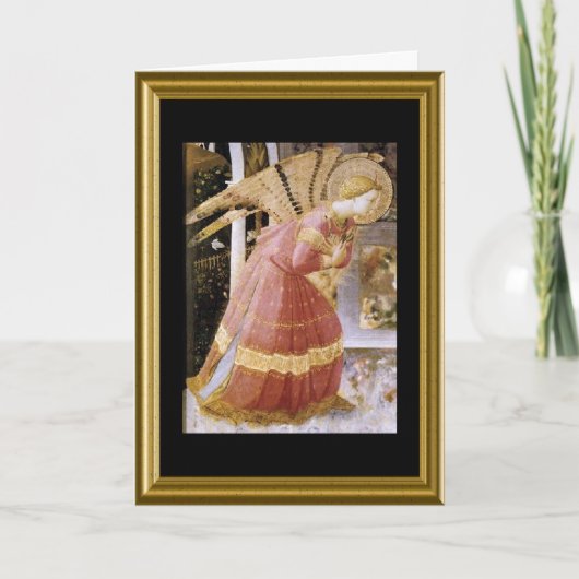 Buonのnatale -イタリア語のSt Francisの祈りの言葉 シーズンカード (正面)