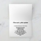 Buonのnatale - Prayerイタリア語の主の カード (内部)