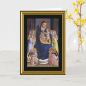 Buonのnatale - Prayerイタリア語の主の カード (黄色い花)