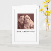 Buon Anniversario - Italianoの幸せな記念日 カード (黄色い花)