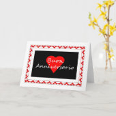 Buon Anniversario - Italianoの幸せな記念日 カード (黄色い花)