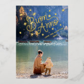 Buon Annoイタリアン New Year Photo 箔シーズンカード (正面)