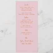 Buon Appetito Handwritten Pink Italian Menu メニュー (裏面)