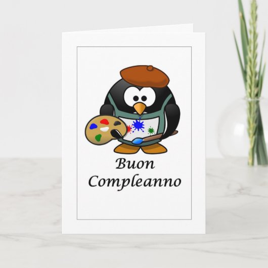 Buon Complainno -ハッピーバースデーインイタリアンカード サンキューカード (正面)