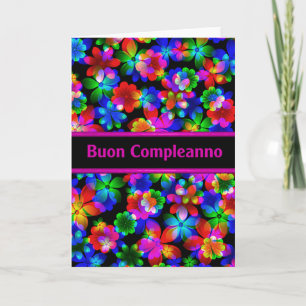 Buon Compleannoのイタリアンなバースデー・カード カード