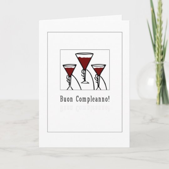Buon Compleanno イタリア語のハッピーバースデー カード Zazzle Co Jp