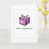 Buon Compleanno -イタリアンなカードのハッピーバースデー カード (黄色い花)