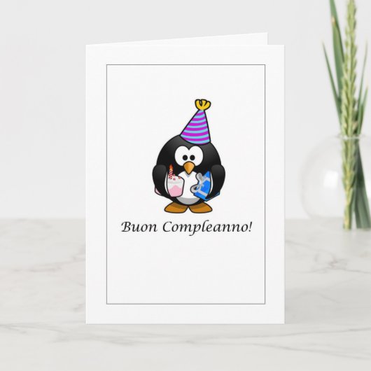 Buon Compleanno -イタリアンなカードのハッピーバースデー カード (正面)