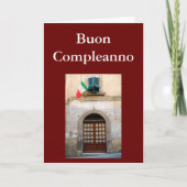 「BUON COMPLEANNO」イタリアン誕生日 カード (正面)
