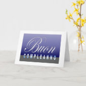 Buon Compleanno -イタリア語のハッピーバースデー カード (黄色い花)