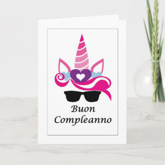 Buon Compleanno - Happy Birthday in Italian Card サンキューカード