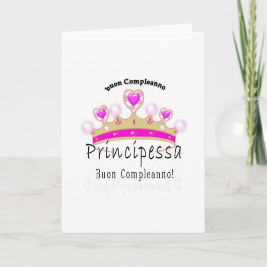 Buon Compleano Principessa カード (正面)
