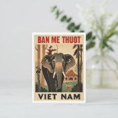 Buon Ma Thuot Elephant Viet Nam Travel ポストカード (スタンド正面)