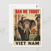 Buon Ma Thuot Elephant Viet Nam Travel ポストカード (正面/裏面)