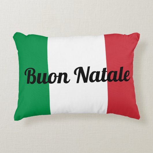 Buon Nataleかあなたの文字 アクセントクッション (正面)