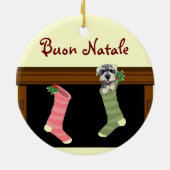 Buon Nataleのイタリアンなクリスマスのオーナメント セラミックオーナメント (裏面)