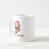 Buon Nataleのイタリアンなメリークリスマスのサンタのマグ コーヒーマグカップ (正面左)