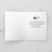 Buon Nataleのクリスマスカードのアールデコのデザイン シーズンカード (内部)