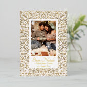 Buon Nataleのフローラ華美写真 箔シーズンカード (立ち正面)