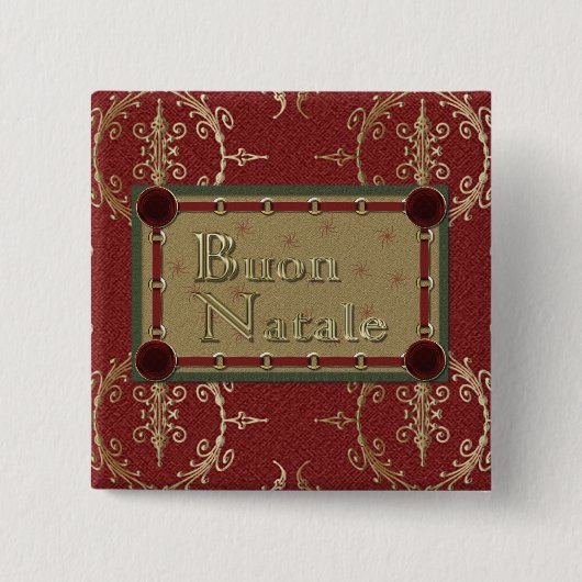 Buon Nataleボタン 缶バッジ (正面)