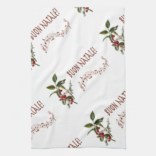 Buon Natale キッチンタオル (縦)