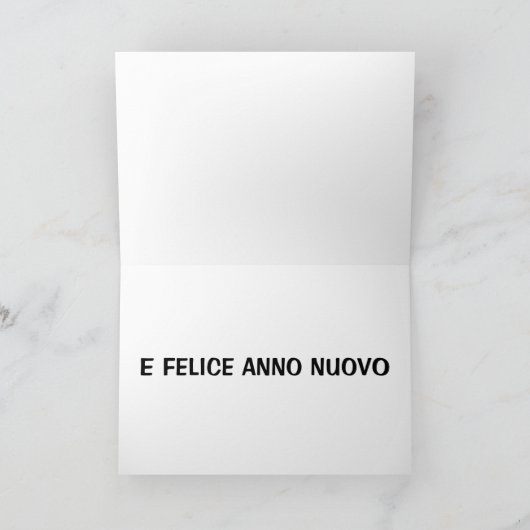 BUON NATALE – クリスマイタリアンス シーズンカード (内部)