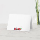 Buon Natale -サンタの帽子を身に着けている猫 シーズンカード (裏面)