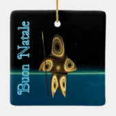 Buon Natale – フラクタルイヌイットハンター セラミックオーナメント (裏面)