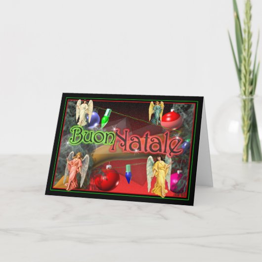 Buon Natale -メリークリスマスの天使 シーズンカード (正面)