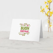 ***BUON NATALE***メリークリスマスファミリー/友人 カード (黄色い花)