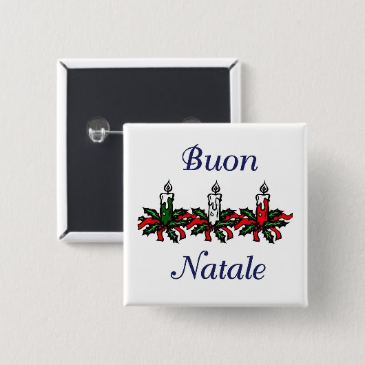 Buon Natale 缶バッジ (正面&裏面)