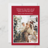 Buon Natale 4 Photo Flat Holiday Card シーズンカード (裏面)