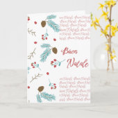 Buon natale christmas card カード (黄色い花)