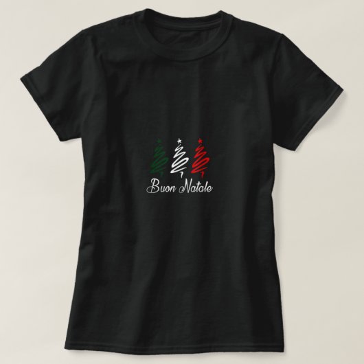 Buon Natale Christmas T Shirt Tシャツ (デザイン正面)