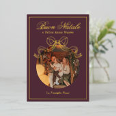 Buon Natale e Felice Anno Nuovo Coquette Bow Photo 箔シーズンカード (立ち正面)