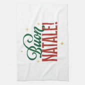 Buon Natale Gift Italian Christmas キッチンタオル (縦)
