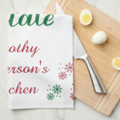 Buon Natale Italian Christmas Kitchen キッチンタオル (四つ折り)