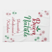 Buon Natale Italian Christmas Kitchen キッチンタオル (横)