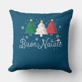 Buon Natale Italian Christmas Tree クッション (正面)